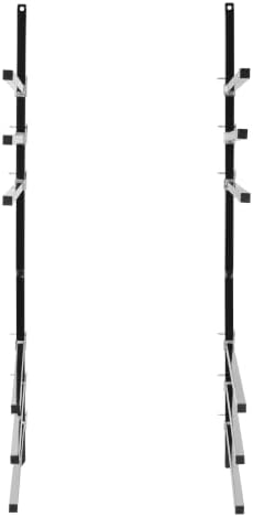 ALMULOO 6 Place Wall Mount Bumper Storage Rack, Heavy Duty Auto Bumper Holder Stand, 200LBS Load Per Pair Arms for Garage & Auto Shop Black Steel - Image 2