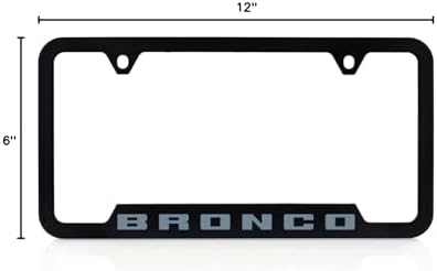 Ford Bronco UV Printed License Plate Frame - Area 51 (Blue/Grey)