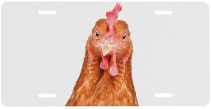Rooster Chicken Front License Plate 6" * 12" for Women
