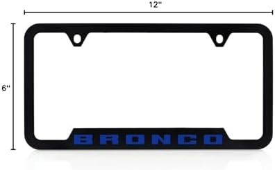 Ford Bronco UV Printed License Plate Frame - Velocity Blue
