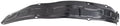 TRQ Front Left Inner Fender Liner Black Drivers Side