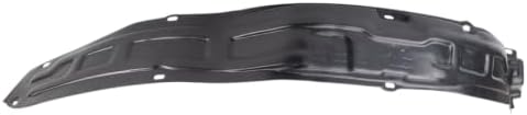 TRQ Front Left Inner Fender Liner Black Drivers Side
