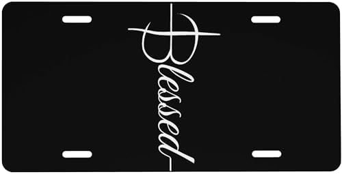 Front License Plate Blessed Art Vanity Plates Aluminum for Women