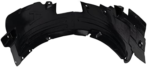 TRQ Front Left Inner Fender Liner Black Drivers Side