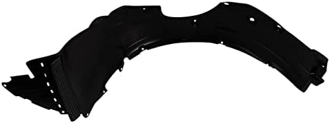 TRQ Front Right Inner Fender Liner Black Passenger Side