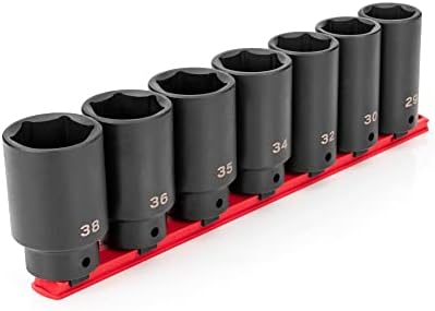 TEKTON 1/2 Inch Drive Axle Nut Impact Socket Set, 7-Piece | SID92101 by TEKTON