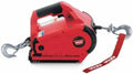 WARN 885030 PullzAll Cordless 24V DC Portable Electric Winch with Steel Cable and 1 Rechargeable Battery Pack: 1/2 Ton (1,000 lb) Lifting/Pulling Capacity, Red by WARN