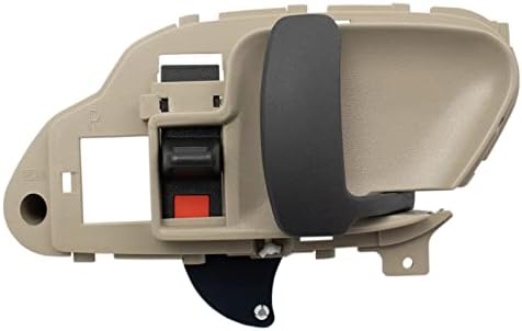 TRQ Door Handle Inner Beige & Gray Passenger Side Right RH RF RR