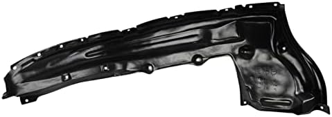 TRQ Front Right Rearward Inner Fender Liner Black Passenger Side