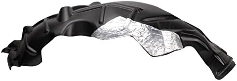 TRQ Front Right Rearward Inner Fender Liner Black Passenger Side