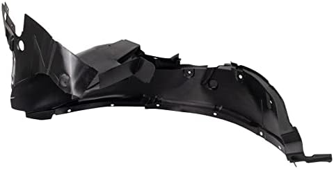 TRQ Front Right Inner Fender Liner Black Passenger Side
