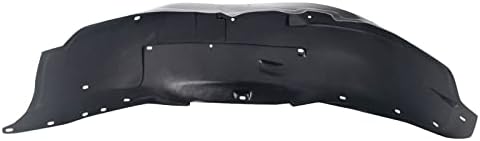 TRQ Front Right Inner Fender Liner Black Passenger Side