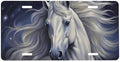 White Horse Front License Plate 6" * 12" for Women