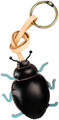 Insects Leather Bag Charm - Unique Purse Charm Keychain for Backpacks