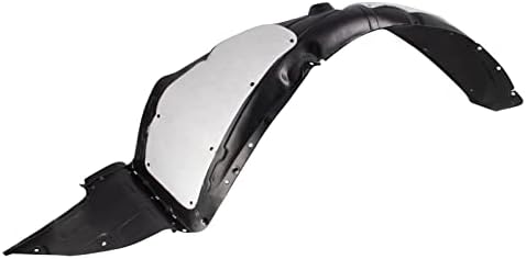 TRQ Front Left Inner Fender Liner Black Drivers Side