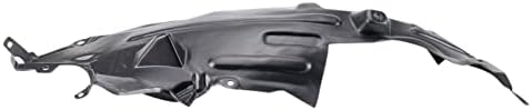 TRQ Front Left Rearward Inner Fender Liner Black Drivers Side
