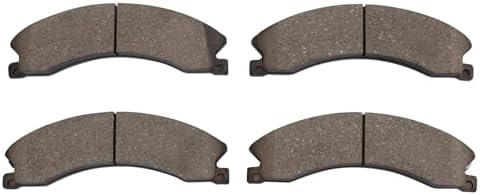 TRQ Front and Rear Ceramic Brake Pad Set Includes Contact Point Grease