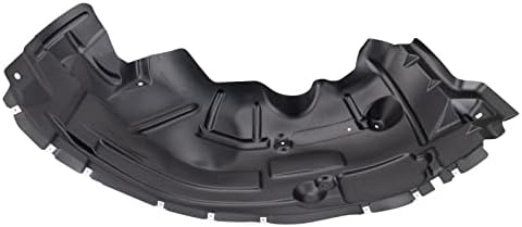 TRQ Front Left Rearward Inner Fender Liner Black Drivers Side