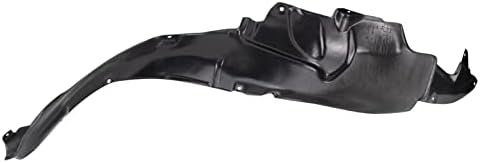TRQ Front Left Inner Fender Liner Black Drivers Side