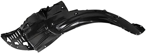 TRQ Front Right Inner Fender Liner Black Passenger Side