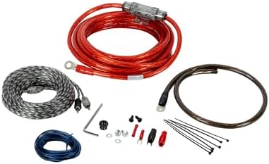 Scosche KPA6CC 6 Gauge 2-Channel Amp Wiring Kit, Complete Amplifier Installation Kit for Car Speakers & Subwoofers with Power & Ground Cables, RCA Audio Cable, Speaker Wire, Fuse Holder & Terminals