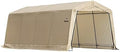ShelterLogic Peak Style Roof Instant Garage Carport Car Canopy with Steel Frame and Waterproof UV-Treated Cover by ShelterLogic