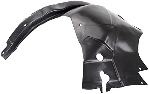 TRQ Front Right Rearward Inner Fender Liner Black Passenger Side