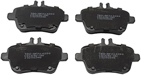 TRQ Rear Ceramic Brake Pad Set
