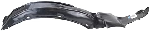 TRQ Front Right Inner Fender Liner Black Passenger Side