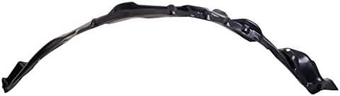 TRQ Front Right Inner Fender Liner Black Passenger Side