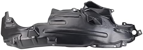 TRQ Front Left Rearward Inner Fender Liner Black Drivers Side