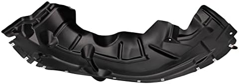 TRQ Front Right Rearward Inner Fender Liner Black Passenger Side