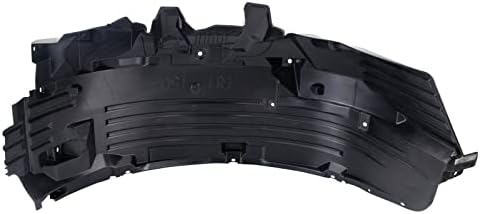 TRQ Front Right Rearward Inner Fender Liner Black Passenger Side