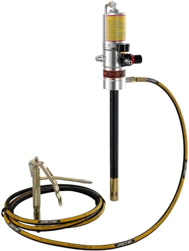 VEVOR Grease Pump, Air Grease Pump with 13 ft High Pressure Hose and Grease Gun, Pneumatic Grease Pump, Portable Lubrication Grease Pump with 360° Swivel Grease Gun Head by VEVOR