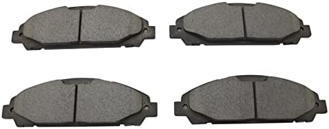 TRQ Front Brake Pads Ceramic Hardware Wear Sensor