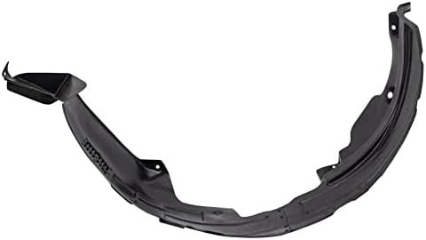 TRQ Front Right Inner Fender Liner Black Passenger Side