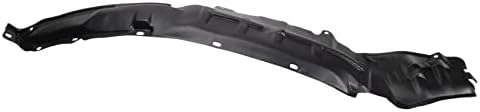 TRQ Front Right Inner Fender Liner Black Passenger Side