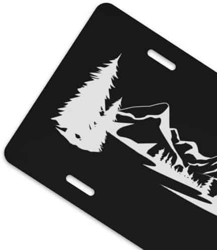 Mountains Forest Front License Plate 6" * 12" for Women