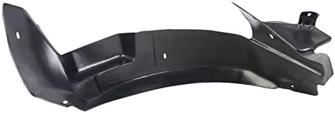 TRQ Front Right Rearward Inner Fender Liner Black Passenger Side