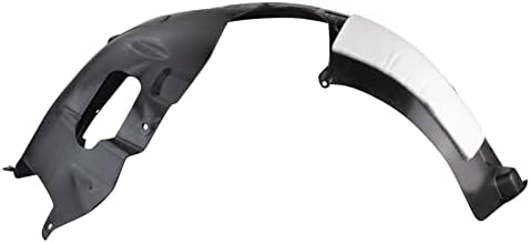 TRQ Front Right Inner Fender Liner Black Passenger Side