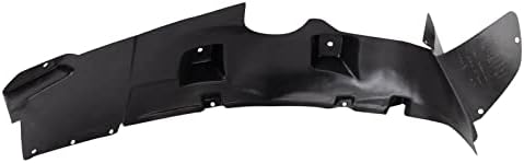 TRQ Front Left Inner Fender Liner Black Drivers Side