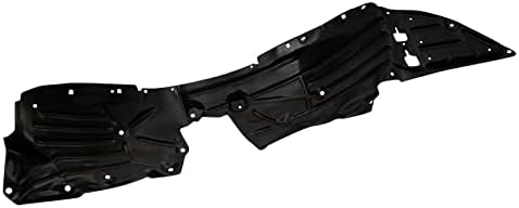 TRQ Front Right Inner Fender Liner Black Passenger Side
