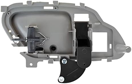 TRQ Door Handle Inner Inside Beige & Gray Pair Set