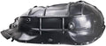 TRQ Left Inner Fender Liner Black Drivers Side
