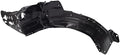 TRQ Front Right Inner Fender Liner Black Passenger Side