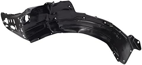 TRQ Front Right Inner Fender Liner Black Passenger Side