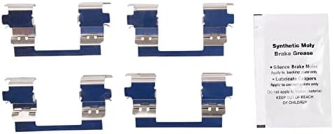 TRQ Rear Brake Pads Ceramic Hardware Wear Sensor