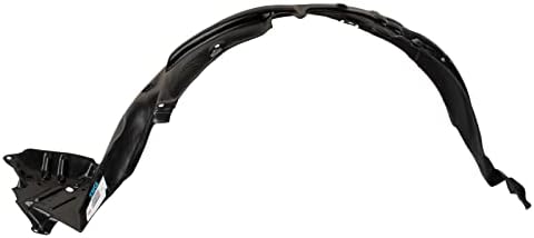TRQ Front Right Inner Fender Liner Black Passenger Side