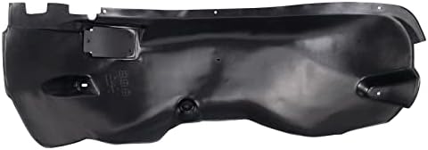 TRQ Front Left Inner Fender Liner Black Drivers Side