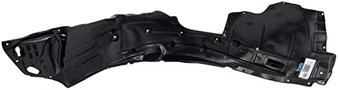 TRQ Front Right Inner Fender Liner Black Passenger Side